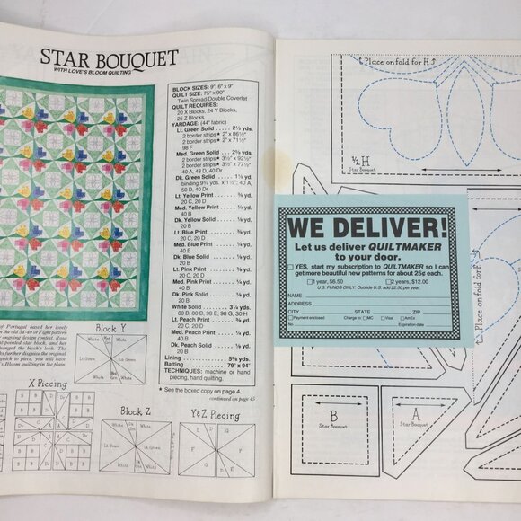 Vintage Quiltmaker Magazine Spring/Summer 1987 Issue 37 Quilt Patterns Designs - Picture 5 of 11